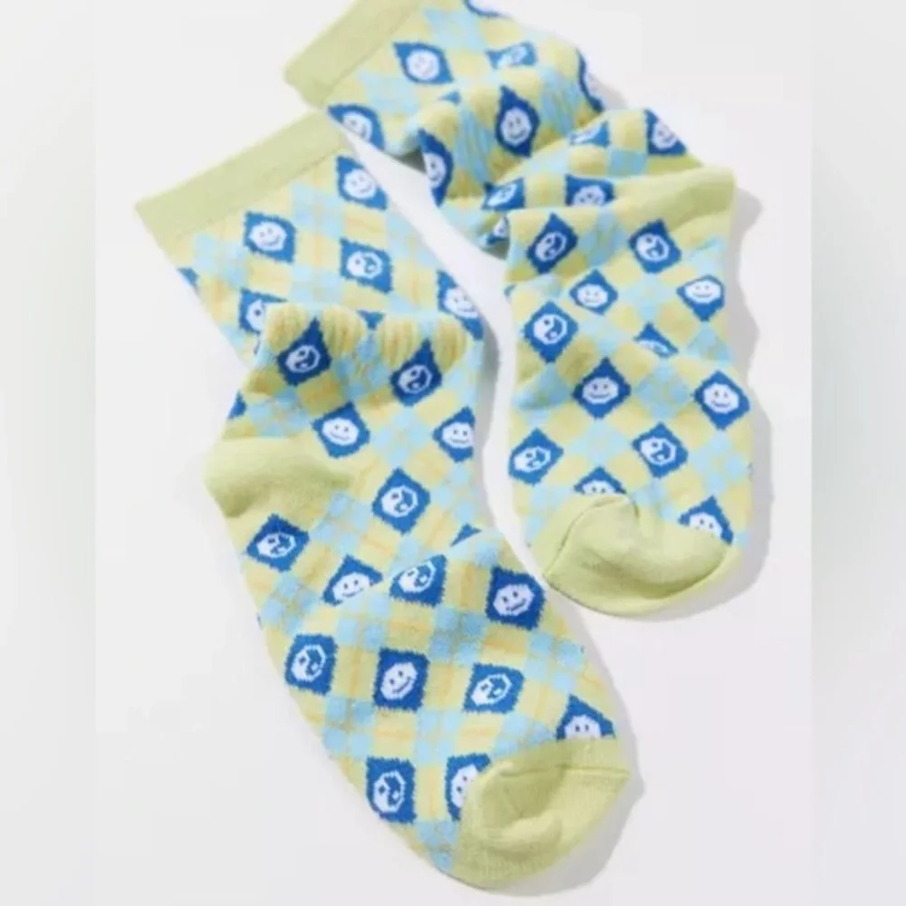 NWT URBAN OUTFITTERS Argyle Icon Crew Socks one Size  lovely colors! $14 each